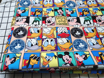 Cartoon Fabric Fine Canvas Printed Collab Handmade Diy Fabric Bag Kindergarten Table Bumi Tang Rat Old Duck
