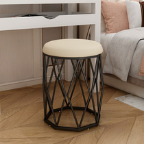 Simple makeup stool light luxury makeup chair girls' bedroom dressing stool economical nail dressing table Nordic white stool