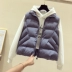 Áo khoác cotton nữ mùa thu đông 2018 phiên bản Hàn Quốc mới của học sinh buông thả hoang dã không tay vest ngắn cổ áo vest áo khoác nữ trung niên Áo vest