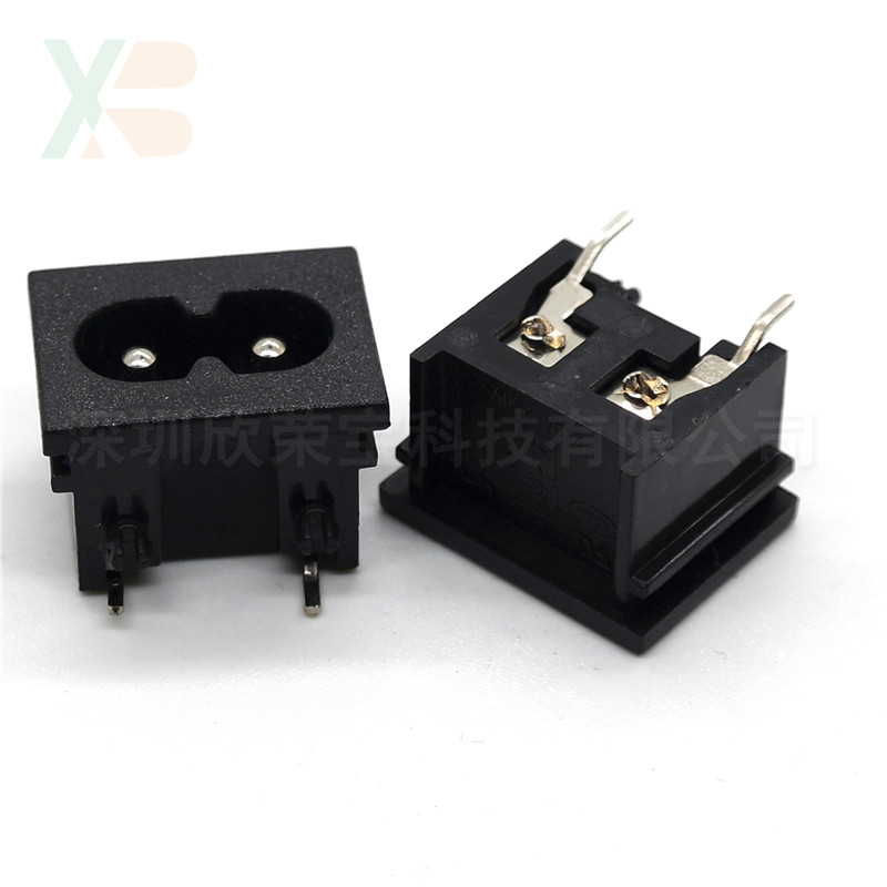 AC power socket AC socket industrial socket wiring seat 180-A05 eight-character seat connector socket C8 interface