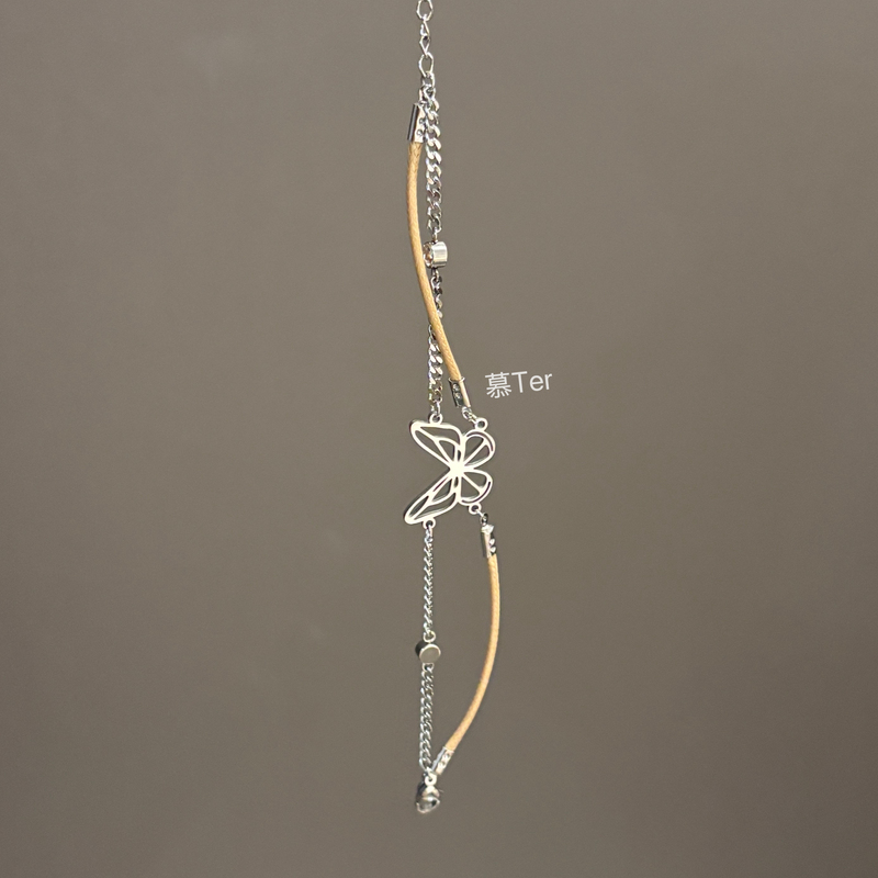 【Weisha】Muter William Little Shark Butterfly Double Layer Bracelet