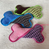 Dog bone strong corduroy corn grain pet pronunciation companion toy pillow pillow