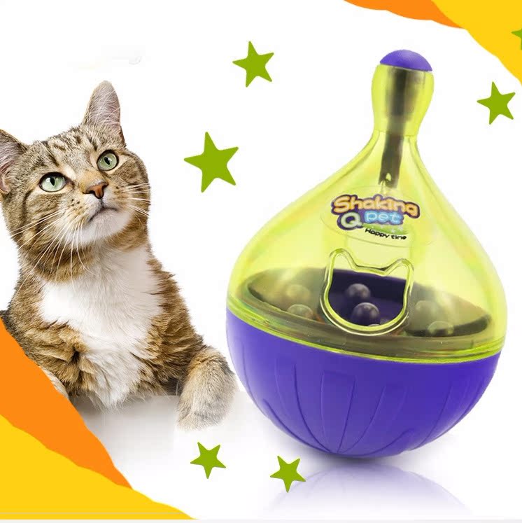 Câu đố con chó bị rò rỉ đồ chơi tumbler chó bị rò rỉ con chó thức ăn puppies jinmaotaidi mèo pet đồ chơi thiết bị rò rỉ đồ chơi cho thú cưng