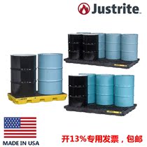 Justrite28653 anti-leakage tray 28655 hazardous chemicals liquid oil tray 28654 leak-proof pallet