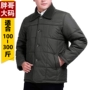 Cộng với phân bón cộng với kích thước lớn mùa đông nam dày áo khoác nam trung niên nút cotton quần áo trẻ em béo cha béo áo khoác gió nam