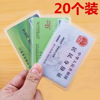 Thẻ tùy chỉnh bộ thẻ Thẻ trường hợp bộ thẻ gạo thẻ da giấy chứng nhận làm việc nhân viên da trong suốt nhựa cứng với bảo vệ chà bóp đựng tiền
