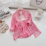 Летний комплект, детский солнцезащитный крем, одежда для защиты от солнца, тонкая куртка, детская одежда