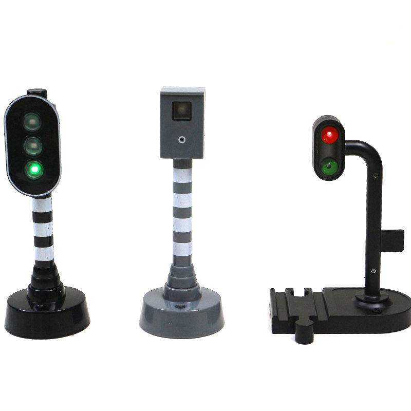 Wooden rail car accessories traffic lights traffic lights children's early education kindergarten toys compatible with brio Xiaomi