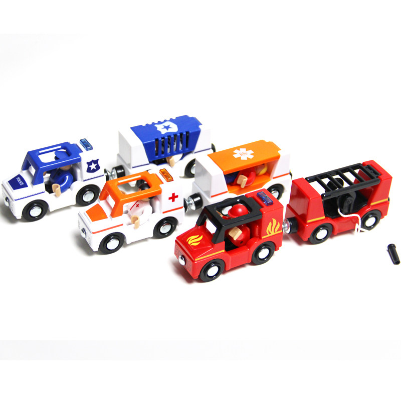 Sound and Light Magnetic Train Compatible with Wooden Magnetic Trolley Xiaomi Train Building Blocks Assembled Toys for Boys and Girls