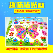 Children handmade material bag DIY large number diamond crystal paste painted mosaic sticker 3d solid toy