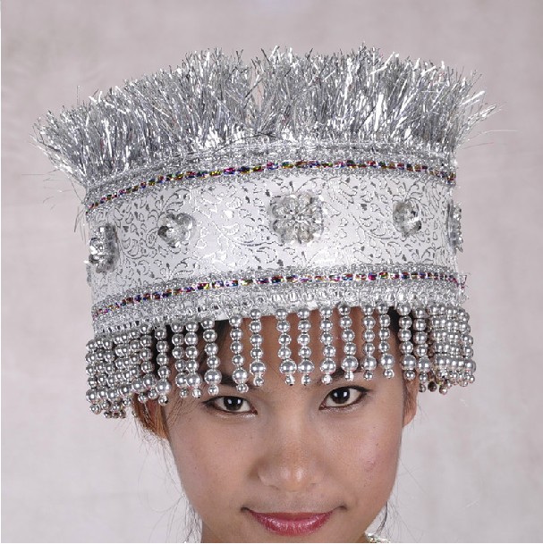 Minority boutique Miao hat Miao dance costume headdress Miao Zhuang stage performance accessories
