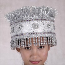  Ethnic minority boutique Miao hats Miao dance costumes Headdress Miao Zhuang stage performance accessories