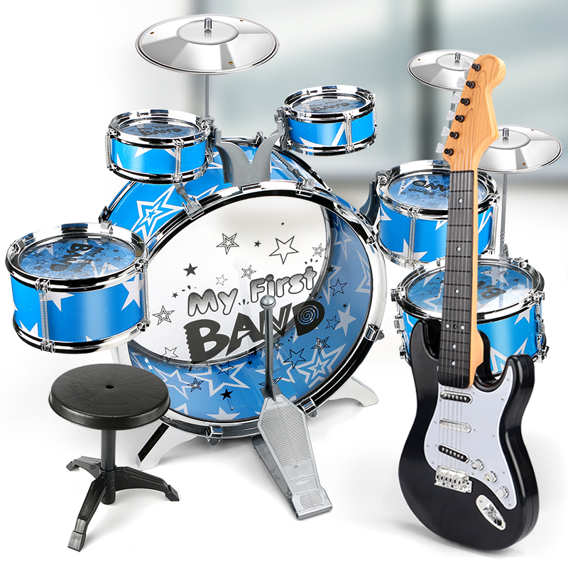 King size drums Children's toys jazz drums beginner introductory baby 1-3-6 years old instrument boy and girl