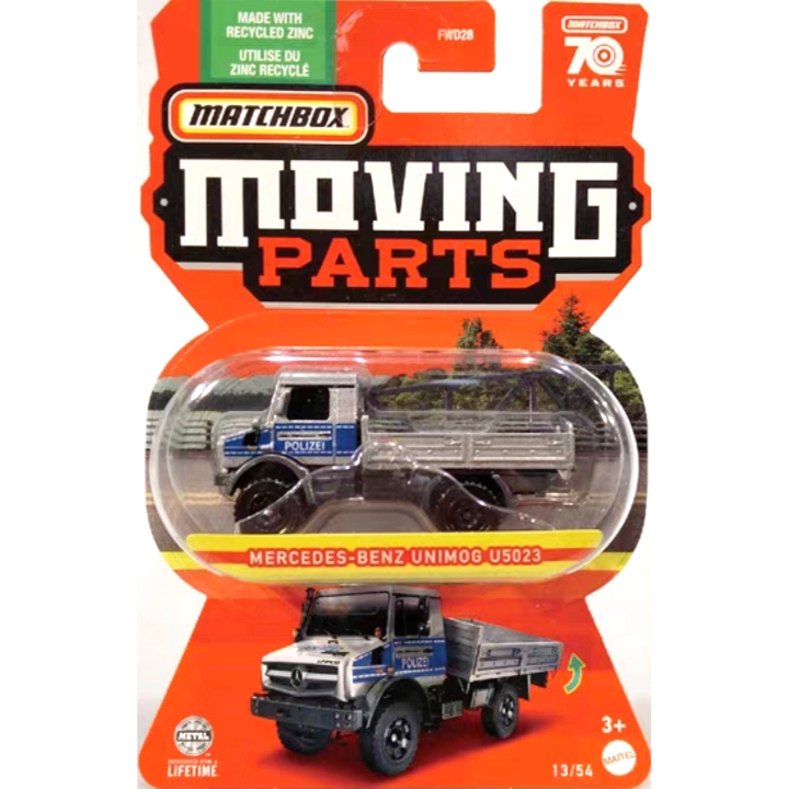 Matchbox Unimog Transport Truck Silver Unimog U5023 Fwd28