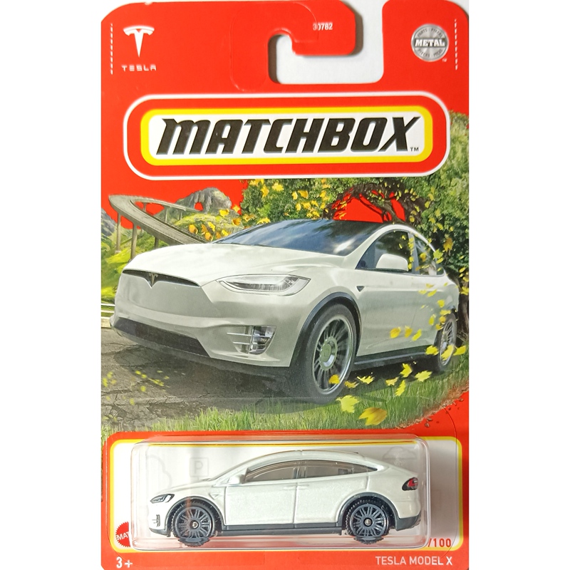 Matchbox Matchbox Tesla Model X Electric Car White Tesla Model X 59 22F/