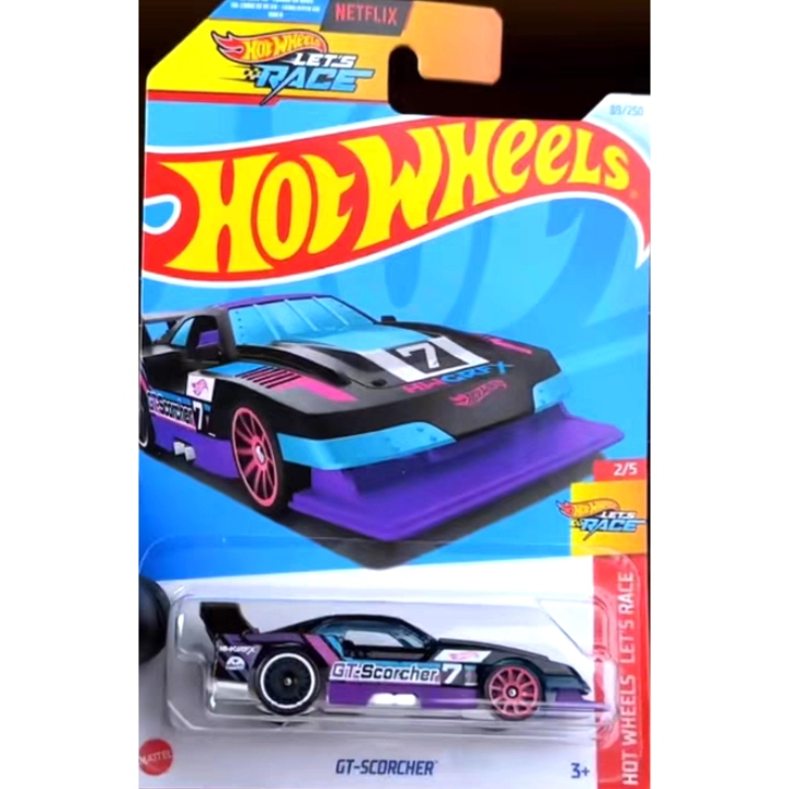 Hotwheels Super Gt Sports Car Original Black Gt-Scorcher 89 24D