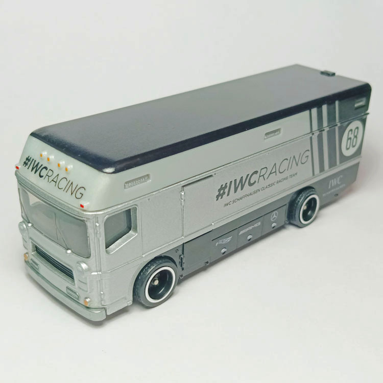 Hot Wheels Hotwheels Mercedes-Benz Team Iwc Transport Truck Rare Silver/Euro Hauler