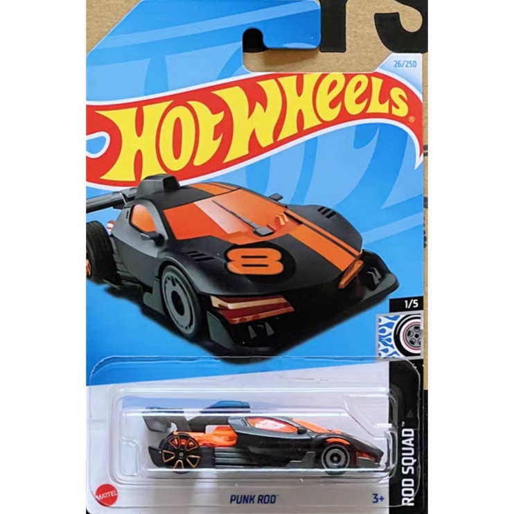 Hotwheels Super Punk Sci-Fi Racing Car First Edition Black Punk Rod 26 24A