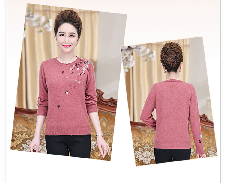 E5835 1970K ÁO LEN NỮ TAIRYA BIG SIZE NGOẠI CỠ MÙA XUÂN THU ĐÔNG TRUNG NIÊN DÀY ẤM THỜI TRANG NỮ G05 SẢN PHẨM MỚI