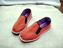 Spring and Autumn Women's Tire Bottom Cloth Shoes Handmade Shoes Working Single Shoes Elastic Holes Flat Bottom Wear-resistant Deodorant and Non-slip