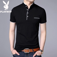 029 Черно стоящий воротник