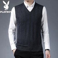 08-8816 (Twist полоса) вязаный жилет Deep Grey Grey