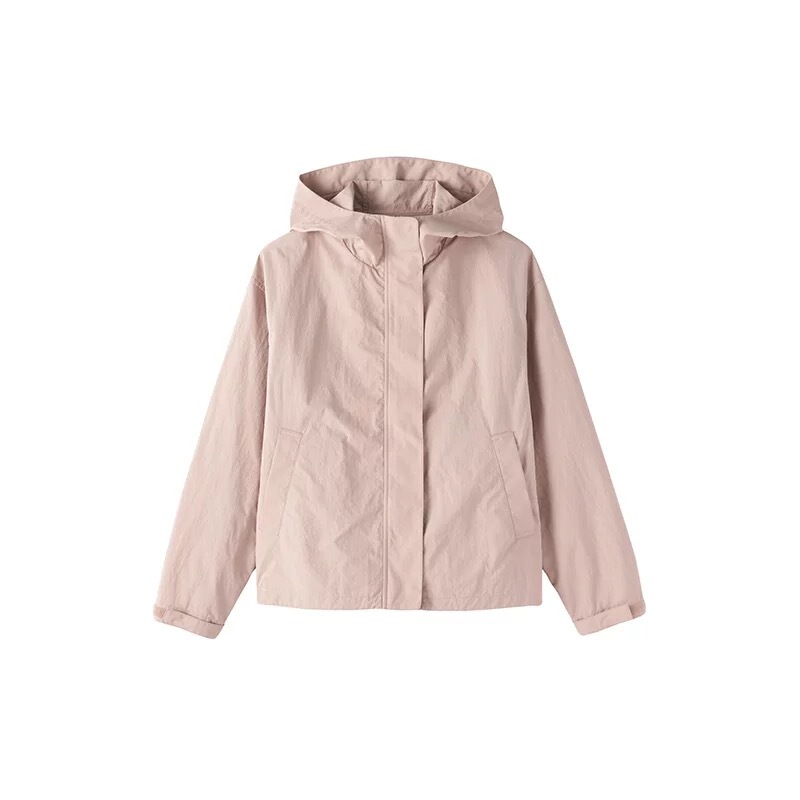 No Returns or Exchanges Muji Women's Water-Resistant Uv Protection Portable Hooded Jacket 26 Spring New Product