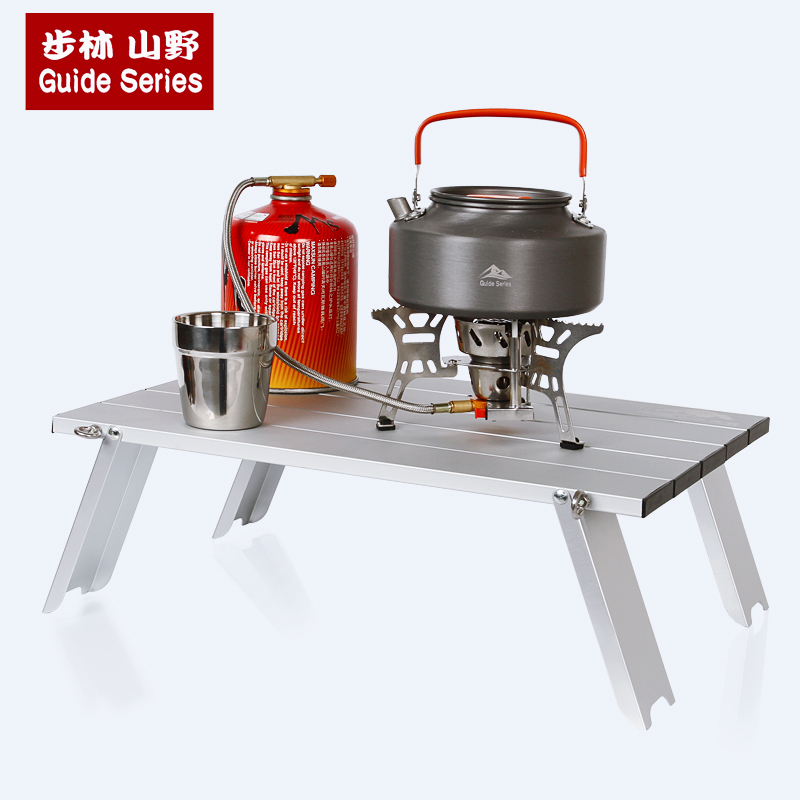 Brin Outdoor Folding Table Mini Vehicular Picnic Camping Table And Chairs Portable Aluminum Alloy Super Light Folding Table