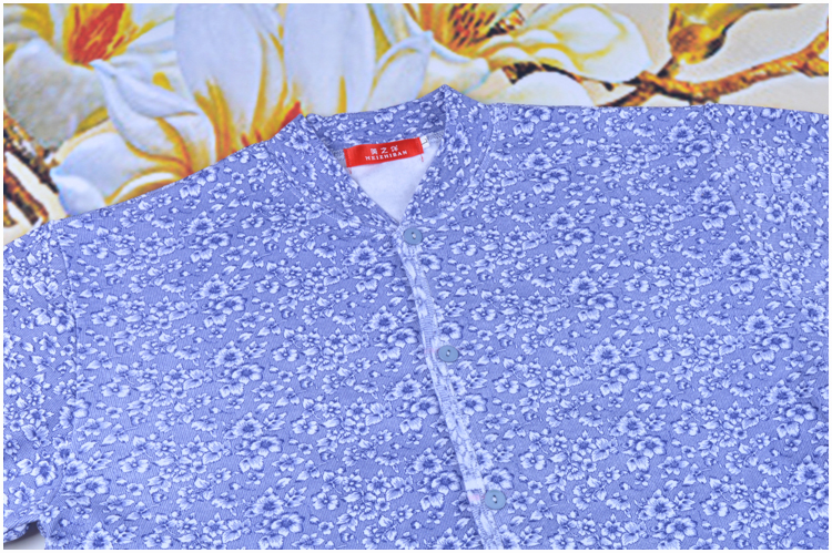 Quần áo cotton mùa thu cho phụ nữ trung niên và người lớn tuổi áo lót giữ nhiệt nam