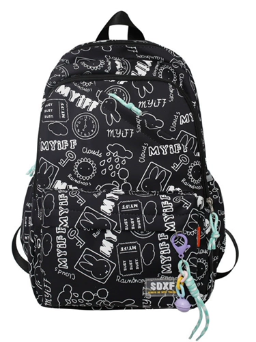 Ранец, сумка через плечо, свежий вместительный и большой рюкзак, для средней школы, в корейском стиле, подходит для подростков, подходит для студента