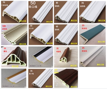 Hardened and thickened bamboo and wood fiber closing line clapboard wood veneer edge line carbon crystal wood veneer PVC gusset plate