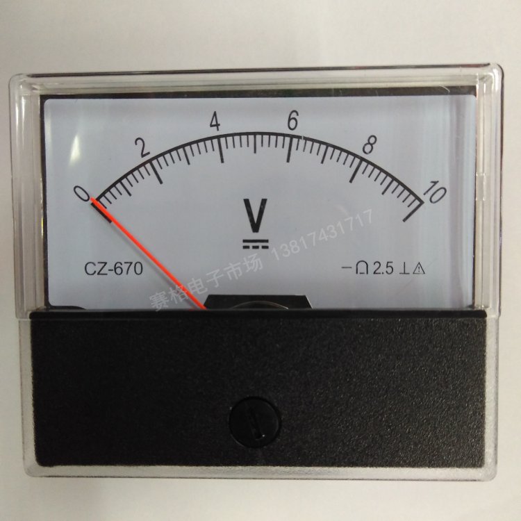 CZ-670 10V DH 670 DC10V DC pointer 30V voltmeter panel meter switch cabinet meter