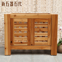 Neolithic stone generation old fir laundry tank cabinet B8 laundry pool laundry basin cabinet bathroom cabinet