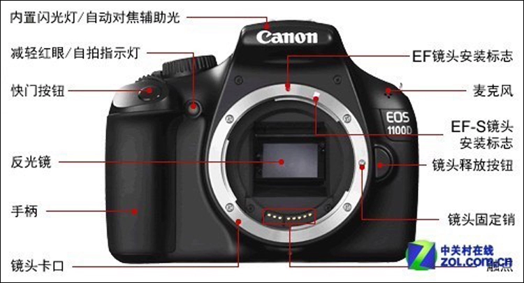 Canon 1100D Bắt đầu Máy ảnh kỹ thuật số DSLR Xem trực tiếp Video hỗ trợ 媲美 500D 550D - SLR kỹ thuật số chuyên nghiệp