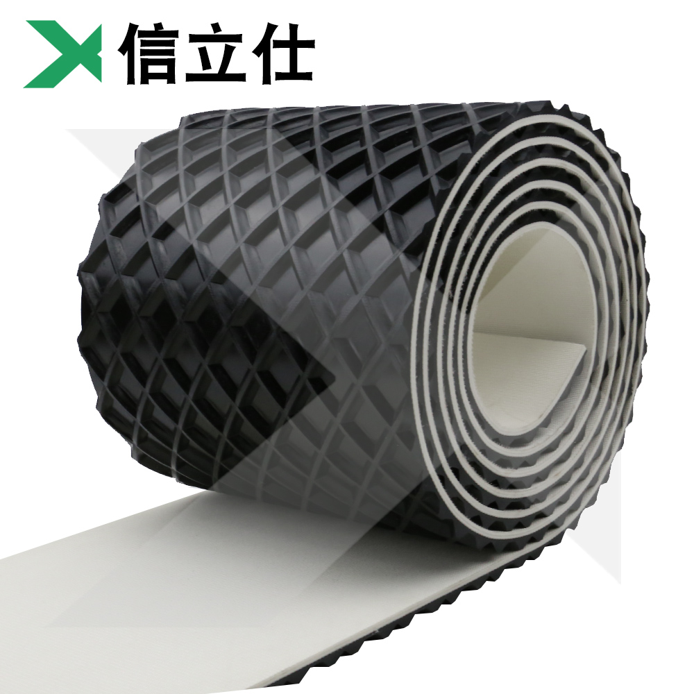 Xinlishi industrial belt PVC black pattern Diamond Sander conveyor belt carpentry conveyor belt
