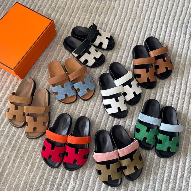 26 Summer New Style ins Trendy Internet Celebrity Genuine Leather Slippers for Women with Velcro, Outdoor Sandals, Thick-Soled Beach Shoes 26 Summer New Style ins Trendy Internet Celebrity Genuine Leather Slippers for Women with Velcro, Outdoor Sandals, Thick-Soled Beach Shoes