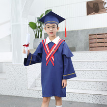 Childrens doctoral clothing kindergarten primary school graduation photo clothing Bachelors clothing sixth grade graduation dress photo clothing hat