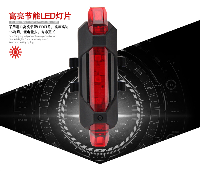 Lumière vélo JCSP  - Taillights - Ref 2399777 Image 8