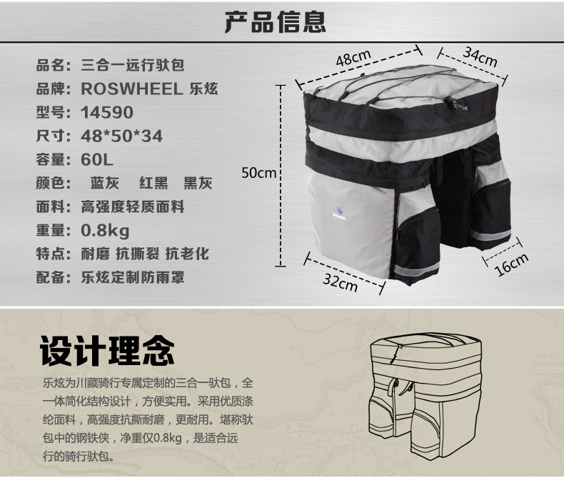 Sacoche pour vélo ROSWHEEL - Ref 2212898 Image 6