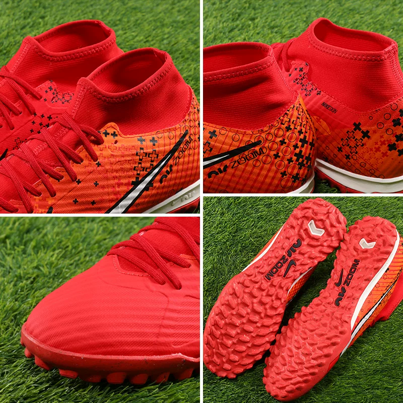 Polar футбольные кроссовки Nike Mercurial ZOOM SUPERFLY 9 ACADEMY DS TF сломанные ногти стиль Ronaldo