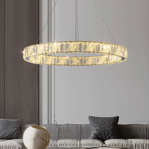 格居 Подвеска из кварца, люстра для гостиной, светильник, современная лампа для спальни, легкий роскошный стиль, популярно в интернете, простой и элегантный дизайн