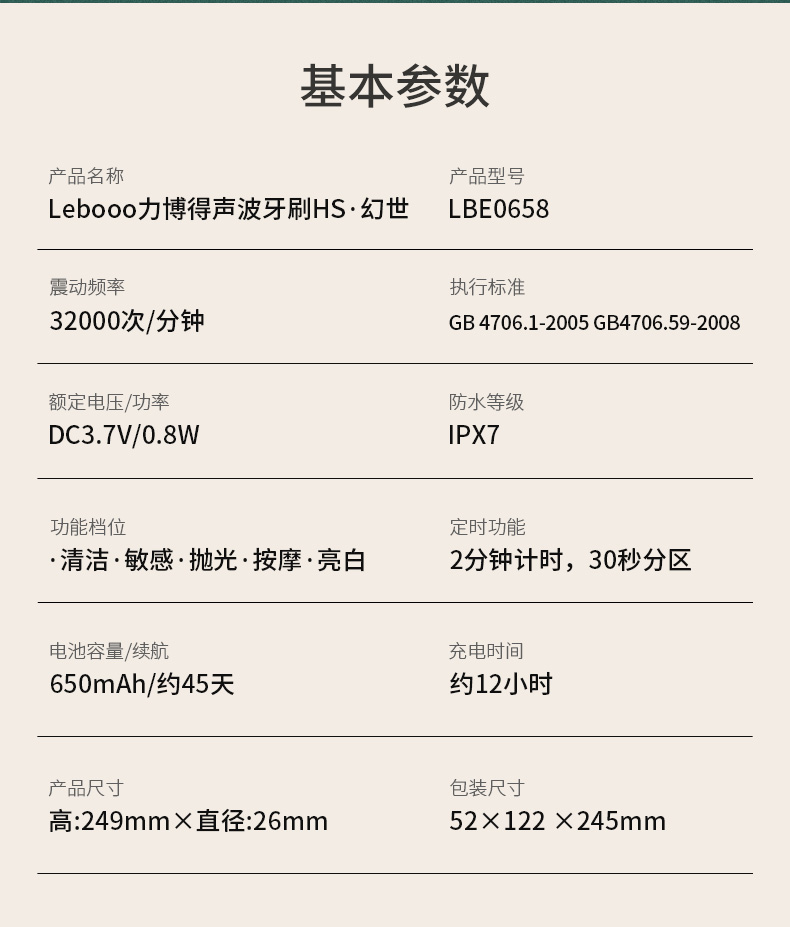 补券，高配旗舰白菜价！5档调节+感应充电：华为智选 力博得 声波电动牙刷 券后99元包邮，带6支刷头 买手党-买手聚集的地方