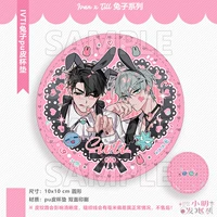 【Rabbit】pu leather coaster ivti