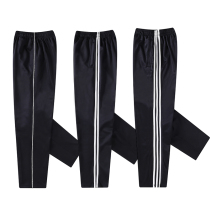 School pants One bar uniform loose straight pants navy blue cyan Elementary School junior high school students spring and autumn sports pants