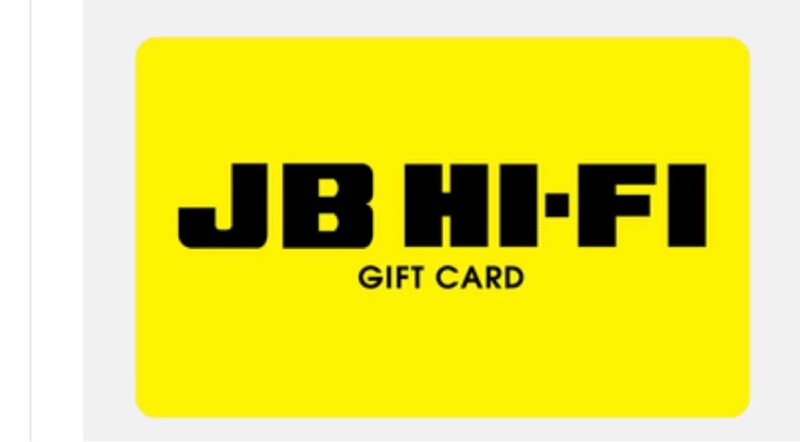 Jb Hi Fi Australia Gift Card, for Local Use Only in Australia, Exchange Rate 4.2