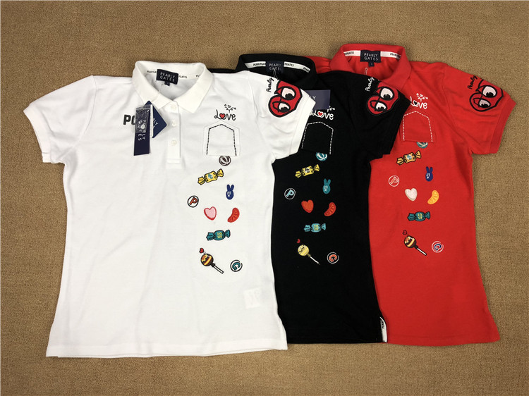 Golf T-shirt short sleeve female pure cotton breathable sunscreen golf blouse outlet Japan-Taobao