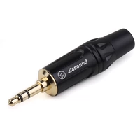 Jiasound 824bg 3,5 мм золотые наушники, подключенная к стерео -сварочной штекер