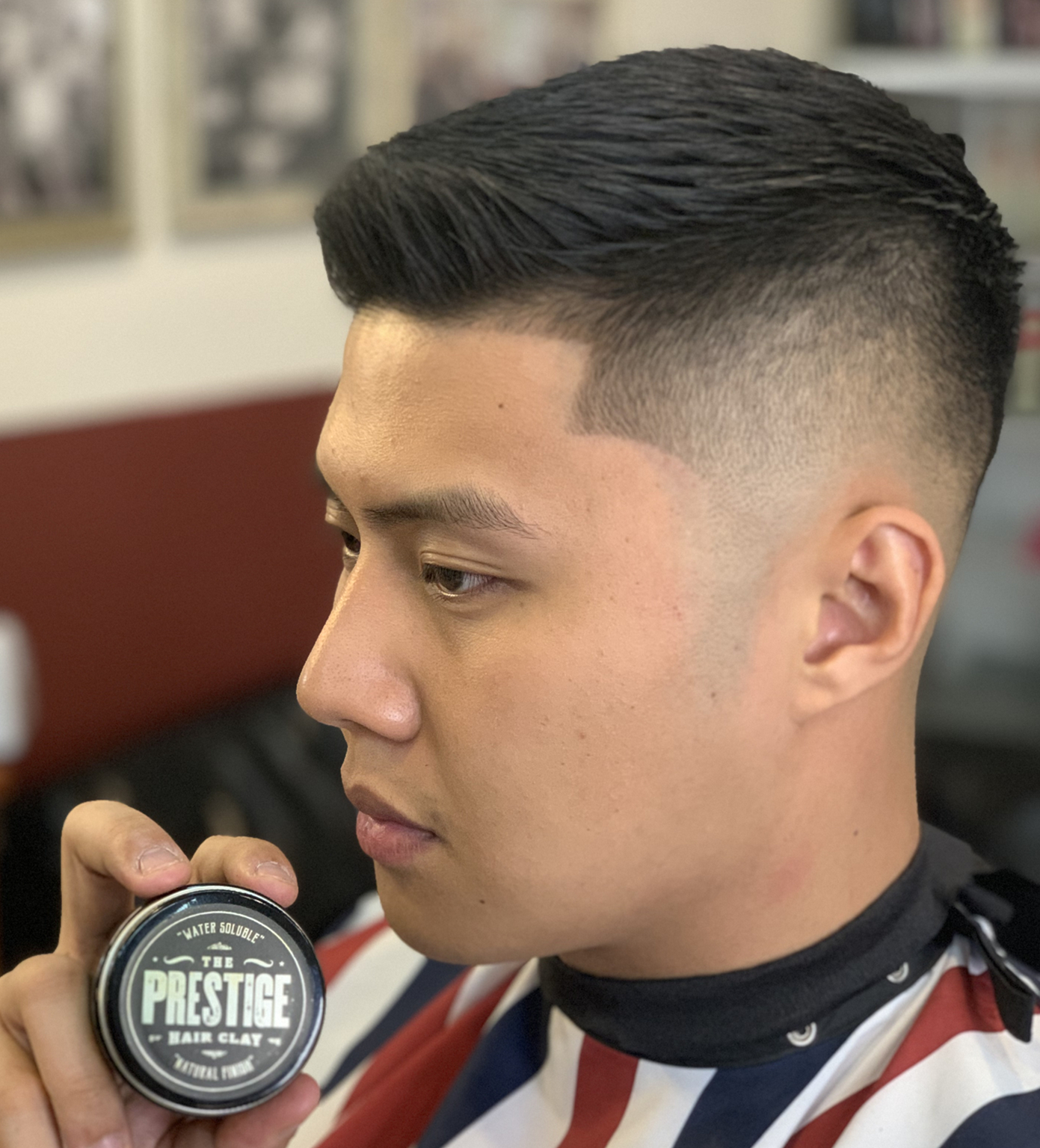 Zhang Yuan-remember The Prestige Malaysia styling a strong and styled natural fluffy matt waxed back head