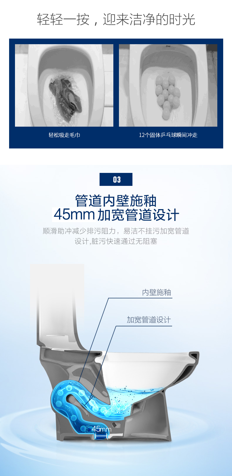 恒洁卫浴 虹吸式抽水马桶 图6
