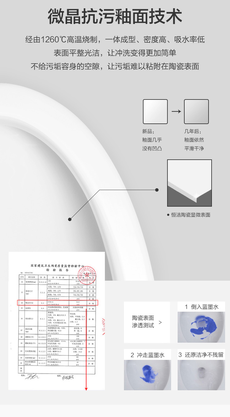 恒洁卫浴 虹吸式抽水马桶 图19